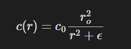 Inverse Square Plus Constant