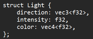 Light Struct Code